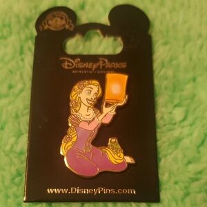 Disney Parks Rapunzel Pin - Purple and Gold